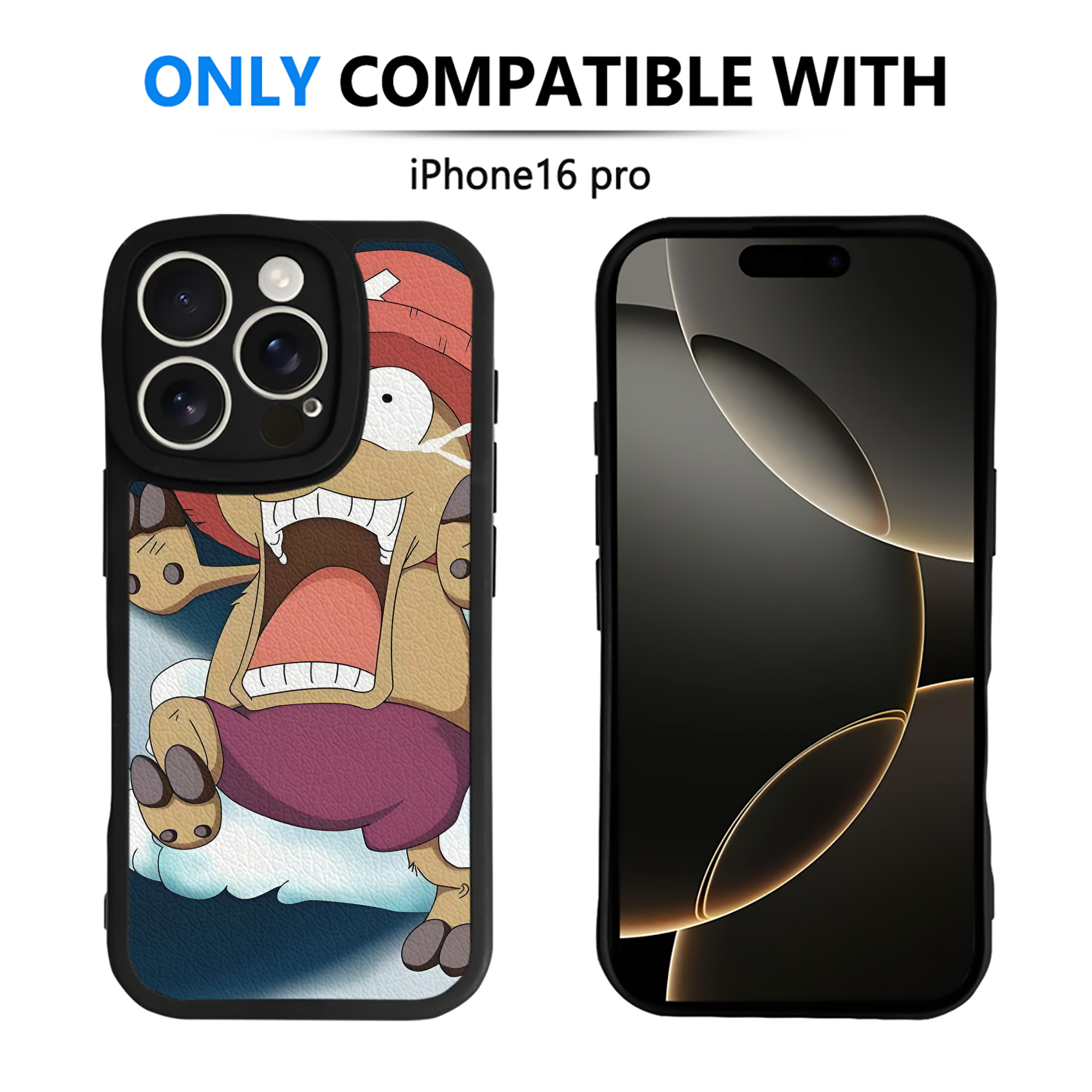 （画像用） ワンピース ONE PIECE 【iPhone 16シリーズ対応】シリコンスマホケース（レザー調） 材質：シリコン
